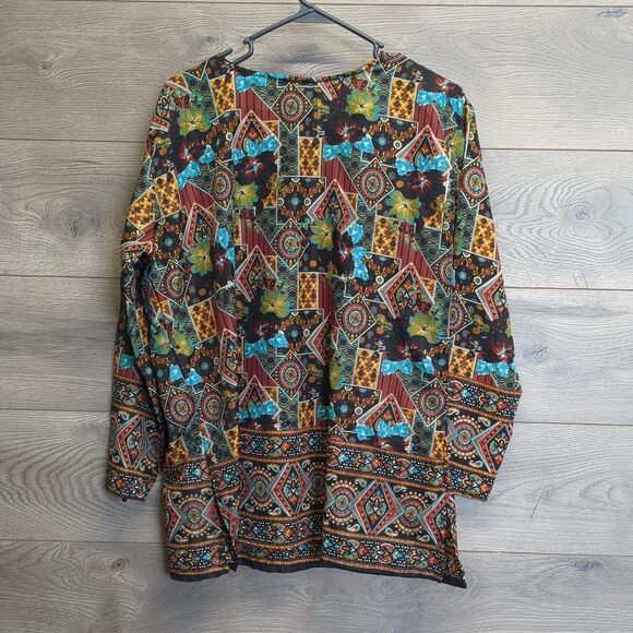 Sacred Threads Geometric Patterned Thin Top Unisex One Size - Picture 7 of 7